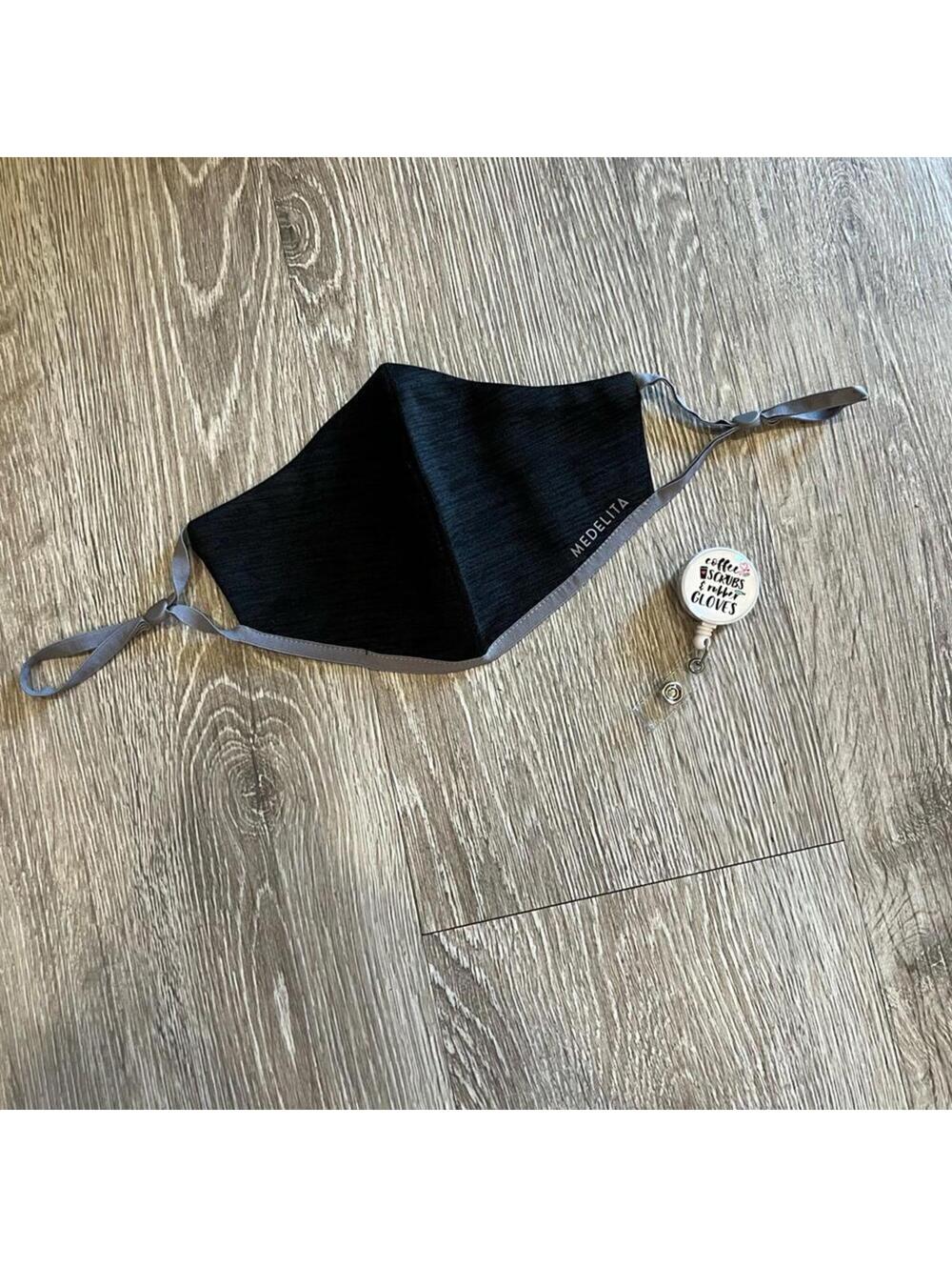 *NEW* Medelita mask + “coffee, scrubs & rubber gloves” badge clip